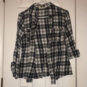Black and white flannel